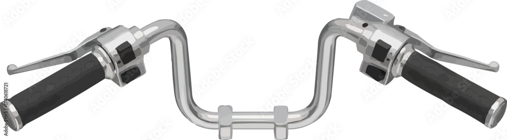 Obraz premium 3D Motorcycle Handlebar