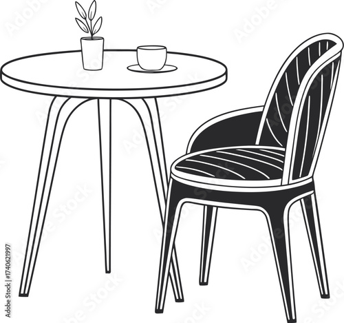 table and chairs