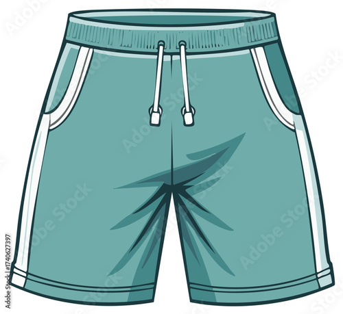 Cartoon Shorts with Pockets and a Drawstring for Casual Wear or Athletic Activities for Active Lifestyle