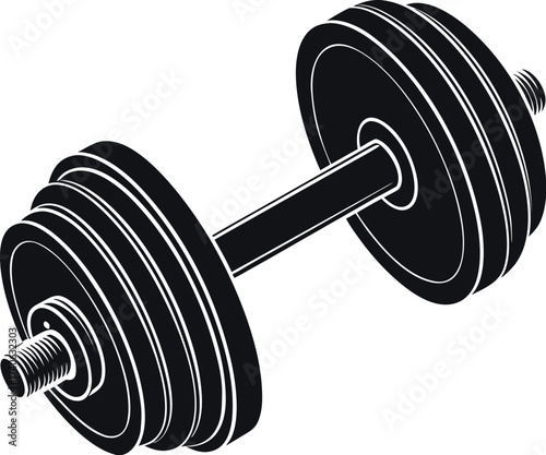 dumbbell isolated on white background