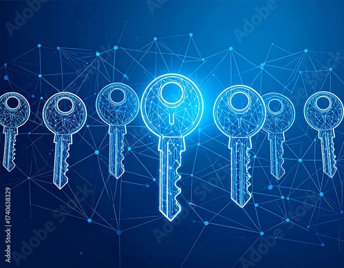 Digital keys background