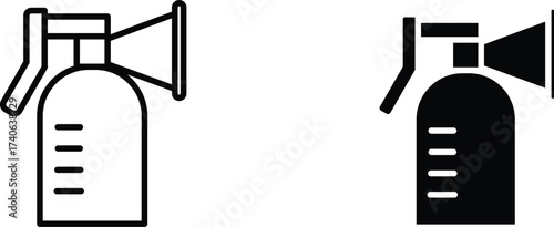 breast pump  icon vector graphic illustration  with white background flat hand made icon fill icon 