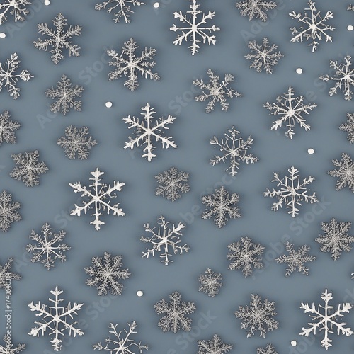 Snow Flake 3D Holograph Gradient Color 