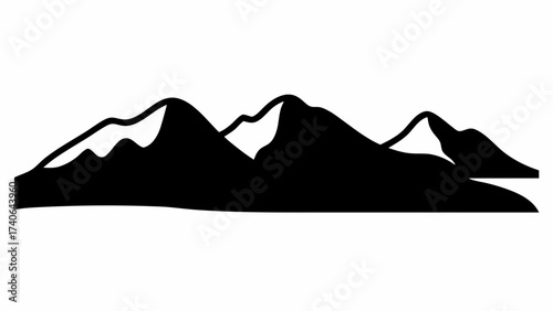 mountain landscape vector illustration