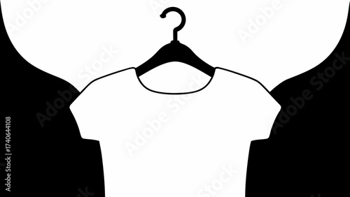 black and white t shirt