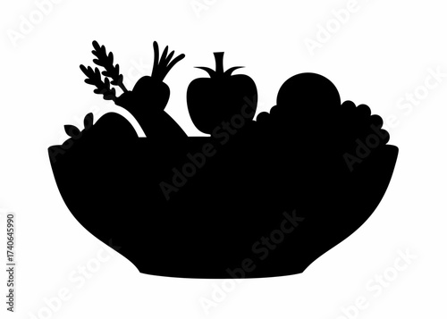 vector illustration of a plant in pot