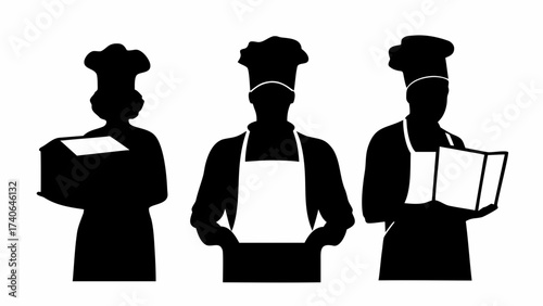 cook women silhouettes