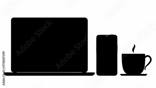 tablet pc and smartphone