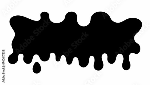 black paint splashes