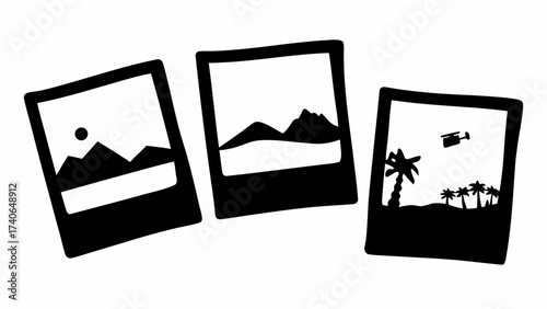 photo frame on a beach