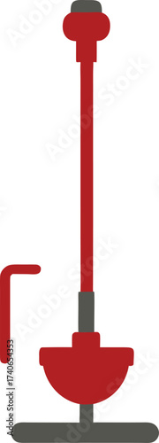 Traditional chinese red lantern with golden accents and tassel hanging against a black background