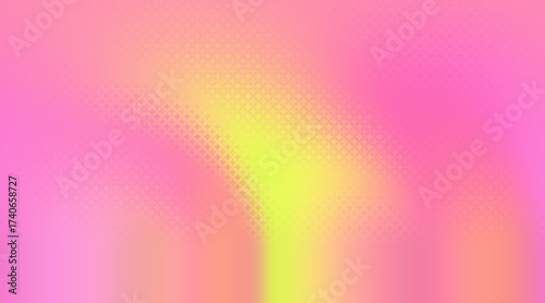 Dotted Pink Yellow Gradient, Abstract Colorful Blurry Pastel Background Texture