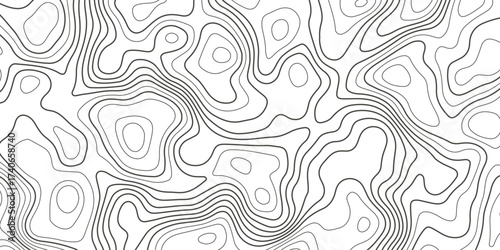 Topographic map background with geographic grid for hiking and mountain sport. luxury topographic wavy pattern and geographic grid map design. paper texture Imitation of a geographical map shade.