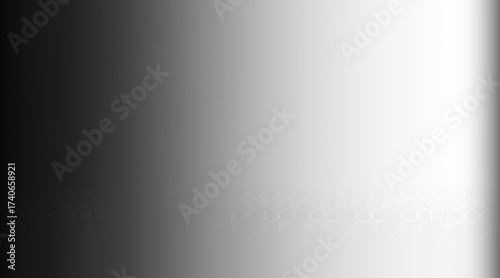 Faded Hexagon Grid Pattern With Gradient From Gray To White Background Texture