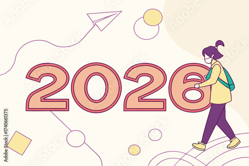 Bold typographic hero cover design featuring the year 2026 in a prominent number format