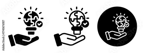 Creative Solution Icon Collection Glyph & Mixed Style