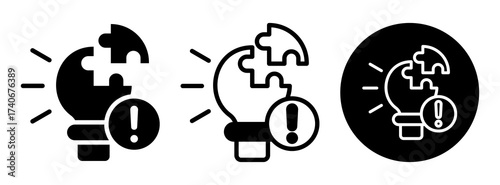 Problem Solving Icon Collection Glyph & Mixed Style