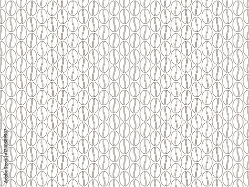 Seamless Coffee bean pattern background