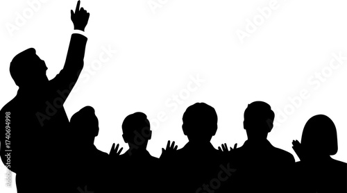 vector silhouettes of people
