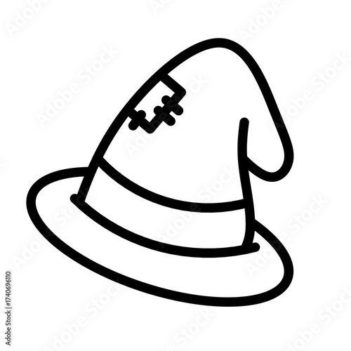 witch hat halloween icon