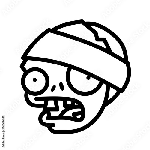 zombie head icon