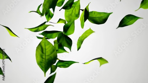 Wallpaper Mural Green bamboo background with fresh leaves and abstract natural design. Torontodigital.ca