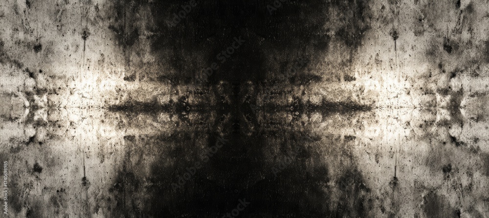 Obraz premium Dark grunge light leak background. Generative AI technology.