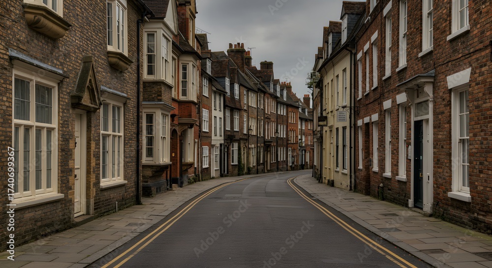 Fototapeta premium narrow street in the old town