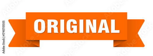original ribbon isolated on transparent background. original ribbon