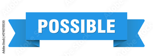 possible ribbon isolated on transparent background. possible ribbon