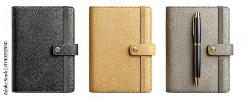 Elegant Leather Notebooks in Three Different Colors and Styles