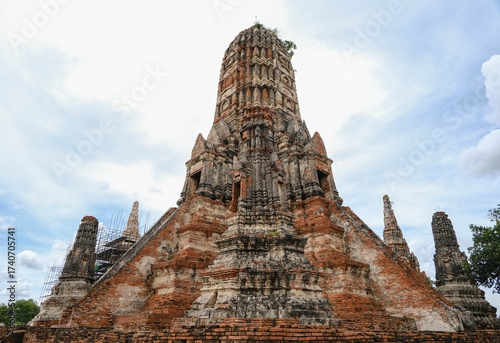The main pagoda at Wat Chaiwatthanaram, Ayutthaya Historical Park, Thailand