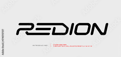 Technology Modern Logo Sport Italic Alphabet Font. Typography abstract italic Futurebold fonts, sport, movie brand and logos. vector illustration