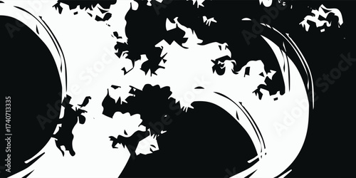white color pattern gradient grunge texture background. Dots pop art comics sport style vector illustration Abstract background black