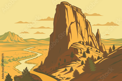 Smith Rock’s Monkey Face in Oregon, dramatic rock spire with climbing trails and desert canyon backdrop