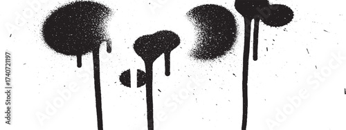 Abstract black ink splatter design grunge texture effect perfect for backgrounds and artistic projects