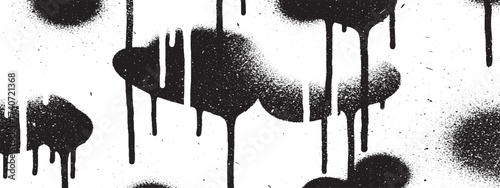 Abstract black and cloud shapes with dripping paint artistic grunge texture for creative backgrounds and designs