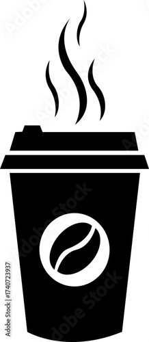 Hot coffee cup icon. Coffee doodles vector icon. Vector cup of tea, Coffee for menu Cafe, bar, isolated on the white background, with heart love teacup isolated fresh clipart image.