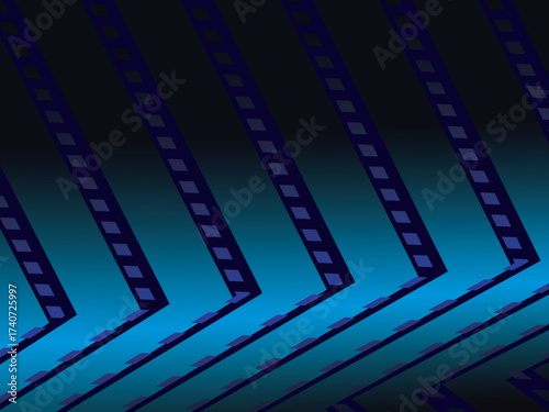 Premium background design with diagonal dark blue stripes pattern. Vector horizontal template for digital lux business banner, contemporary formal invitation, luxury voucher, prestigious gift certific