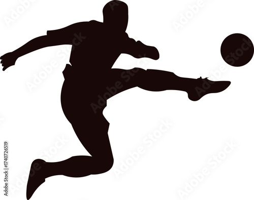 Football Player Silhouette Vector