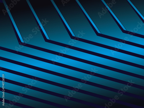 Premium background design with diagonal dark blue stripes pattern. Vector horizontal template for digital lux business banner, contemporary formal invitation, luxury voucher, prestigious gift certific