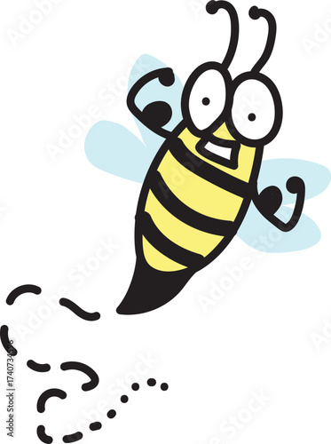 Flying wasp