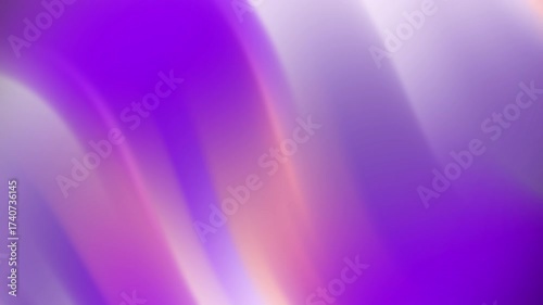 Blurred abstract waves in purple, white, and peach suitable for backgrounds, web design, or artistic projects requiring soft color palette.