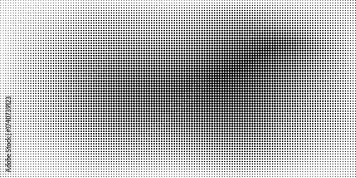 Dotted halftone gradient texture. Fading polka dot background. Repeated dots gradation pattern background. Black vanishing comic pop art overlay backdrop. Halftone raster effect wallpaper. Vector
