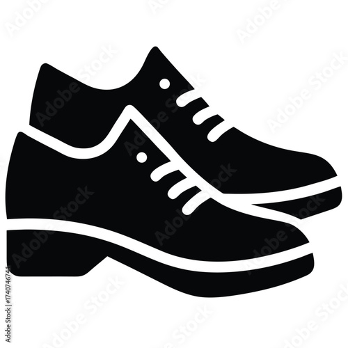 shoes pair icon vector icon on white background