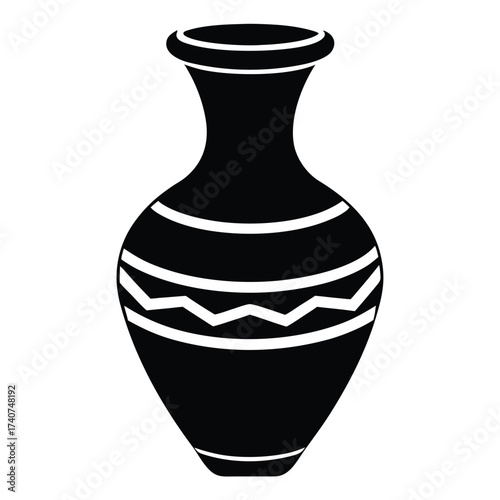 vase vector icon on white background