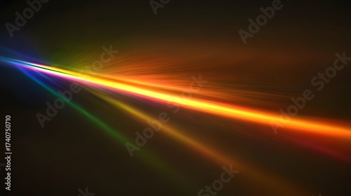 Vibrant multicolored light trails create a dynamic and modern abstract background