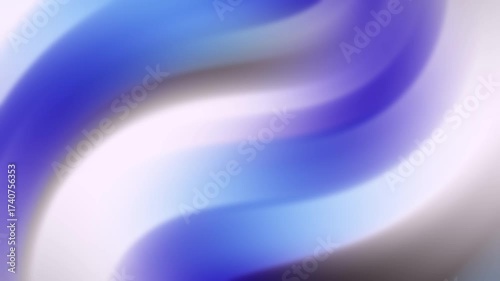 Abstract image with flowing blends of blue, purple, gray, and white. Suitable for backgrounds, banners, and artistic projects.