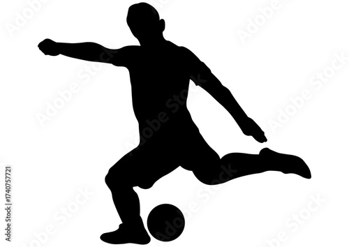 サッカー選手のシルエット30