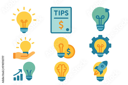 Creative light bulb concepts for innovation and tips on success